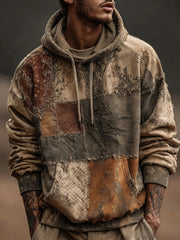 Men's Autumn Fallen Printed Hoodie