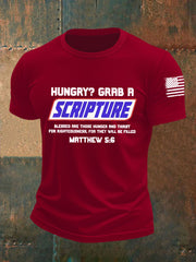 Men's Scripture Short-sleeved T-shirt