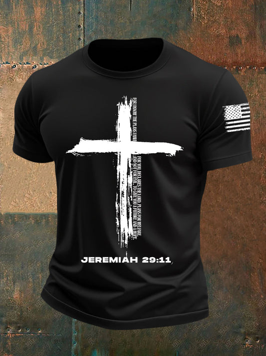 Men's Jeremiah Cross Short-sleeved T-shirt