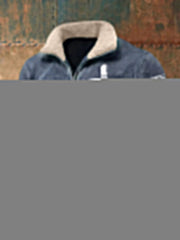 Men's Goat God Over All Things Pocket Fur Collar Zip Hoodie