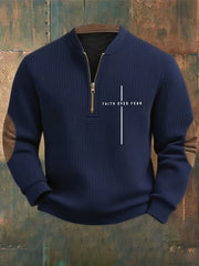 Men's Faith Over Fear Printed Sweatshirt