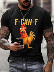 Men's Thanksgiving Turkey F-Caw-F Short-sleeved T-shirt