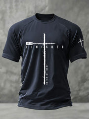 Men's It Is Finished Printed Casual T-shirt