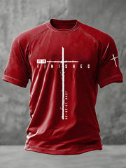 Men's It Is Finished Printed Casual T-shirt