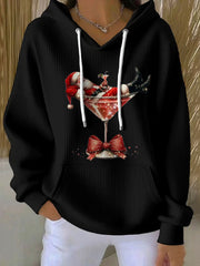 Women's Santa Claus Printed Hoodie