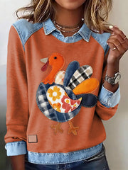 Women's Thanksgiving Print Top