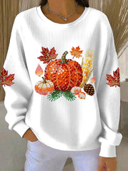 Women's Thanksgiving Print Casual Sweatshirt