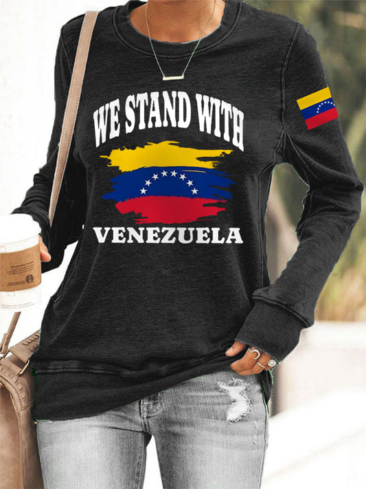Women's We Stand with Venezuela Sweatshirt
