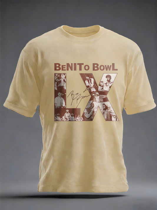 Men's Bunny Football Music Lover Printed imitation cotton short-sleeved T-shirt