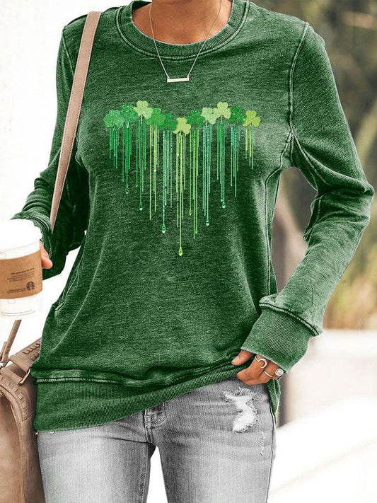 Women's St. Patrick's Day Printed Sweatshirt