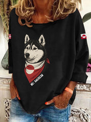 Women's Greenland Dog Long-Sleeve T-Shirt