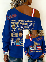 Women's Bunny Football Music Lover Printed Sweatshirt