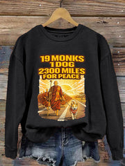 Women's Walk For Peace Print Sweatshirt