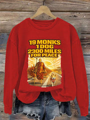 Women's Walk For Peace Print Sweatshirt