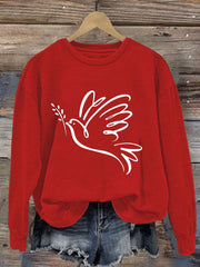 Women's Walk For Peace Print Sweatshirt