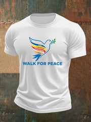 Men's Walk For Peace Printed T-shirt