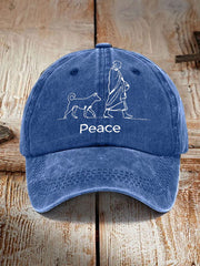Unisex Walk For Peace Print Hat