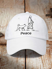 Unisex Walk For Peace Print Hat