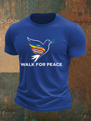 Men's Walk For Peace Printed T-shirt