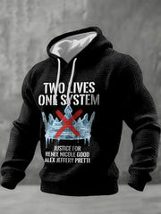 Men's Minneapolis Resist Checkered Cotton Hoodie