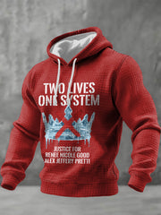 Men's Minneapolis Resist Checkered Cotton Hoodie