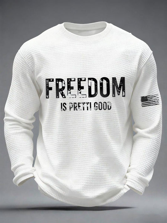 Men's Freedom Is Pretti Good Minneapolis Resist Waffle Shirt