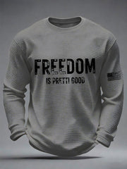 Men's Freedom Is Pretti Good Minneapolis Resist Waffle Shirt