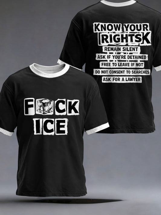 Men's "Fuck Ice" T-shirts