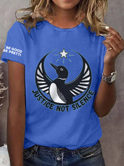 Women's I Justice Not Silence Be Good Be Pretti Anti ICE Tee
