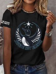 Women's I Justice Not Silence Be Good Be Pretti Anti ICE Tee