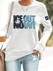 Women's ICE OUT NOW Print Sweatshirt