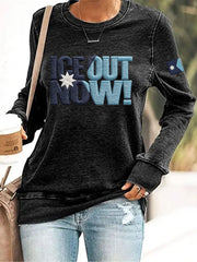 Women's ICE OUT NOW Print Sweatshirt
