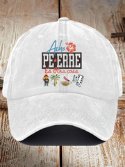 Unisex Retro Puerto Rico Print Hat