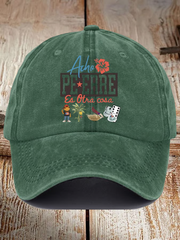 Unisex Retro Puerto Rico Print Hat