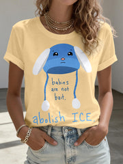 Women's Abolish ICE Print T-Shirt