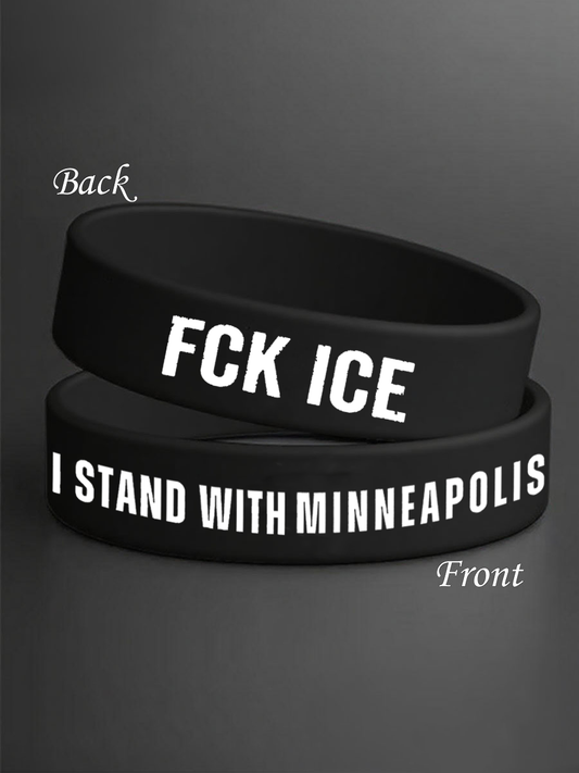 Unisex I Stand With Minneapolis Fck Ice Wristband