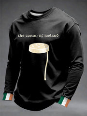 Men's The Cream of Ireland Print Crew Neck Sweatshirt