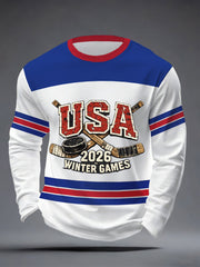 Men's American Hockey Long-Sleeve T-Shirt