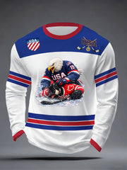 Men's American Hockey Long-Sleeve T-Shirt