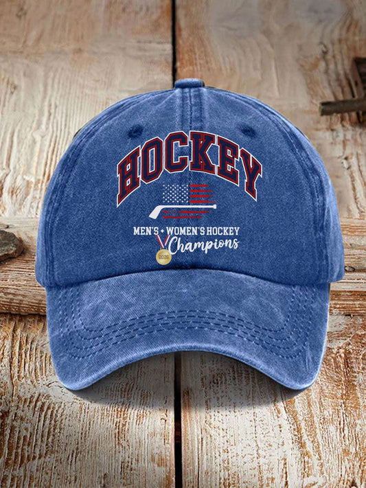 Hockey Printed Casual Unisex Hat