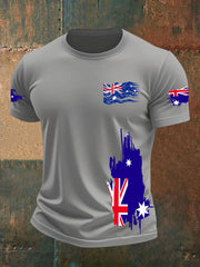 Men's Australia Flag Print short sleeves t-shirt