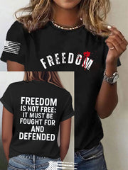 Women's Freedom Is Not Free This is the Turning Point R.I.P Charlie Kirk Short Sleeve T-shirt