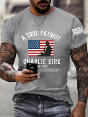 Men's A True Patriot R.I.P Charlie Kirk Tee