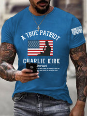 Men's A True Patriot R.I.P Charlie Kirk Tee