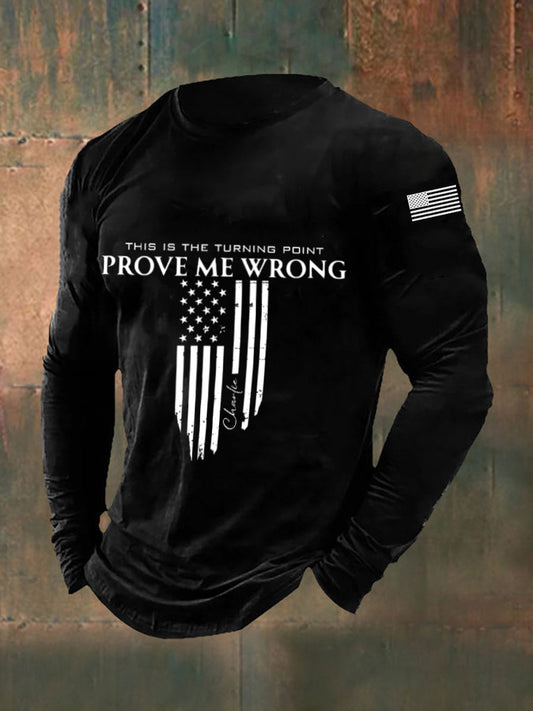 Men's Patriotic Long Sleeve T-Shirt