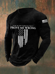 Men's Patriotic Long Sleeve T-Shirt