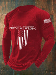 Men's Patriotic Long Sleeve T-Shirt