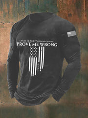Men's Patriotic Long Sleeve T-Shirt