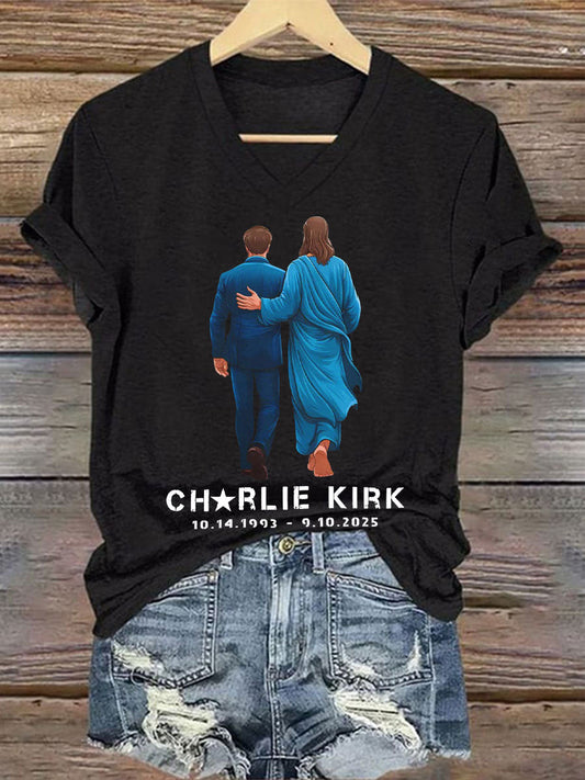 Women's A True Patriot Printed Casual T-Shirt