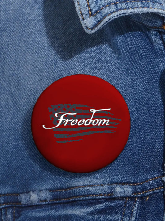Unisex Freedom Flag Print Pins